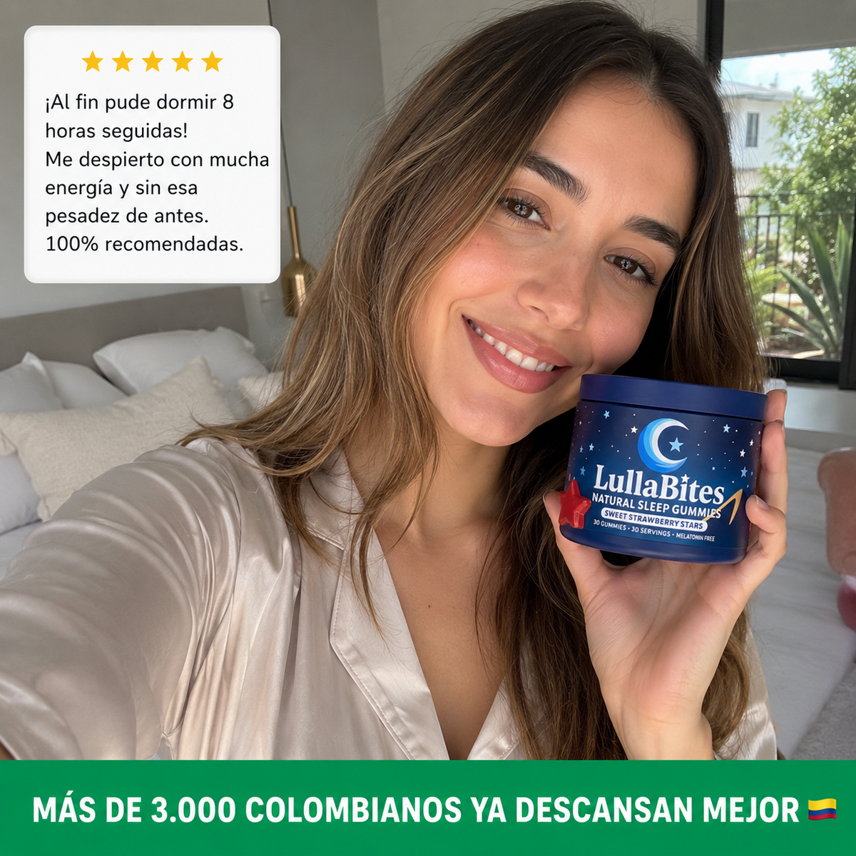 LULLABITES™: DUERME PROFUNDO Y DESPIERTA COMO NUEVO (SIN MELATONINA) ✨🌙