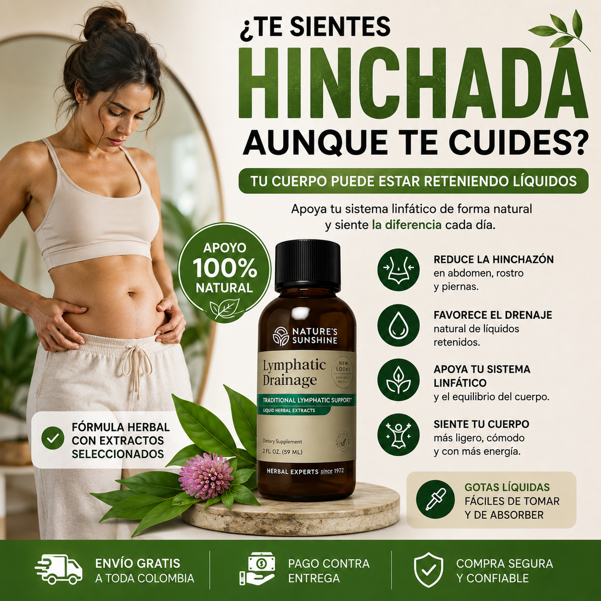 Lymphatic Drainage™ ORIGINAL | Suplemento Herbal para el Drenaje Linfático