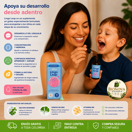 Gotas Lingo Leap - Desarrollo del Habla y Concentración