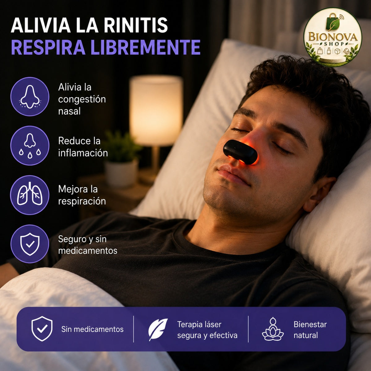 Terapia Nasal Láser ORIGINAL™ : Respira mejor sin una sola Pastilla
