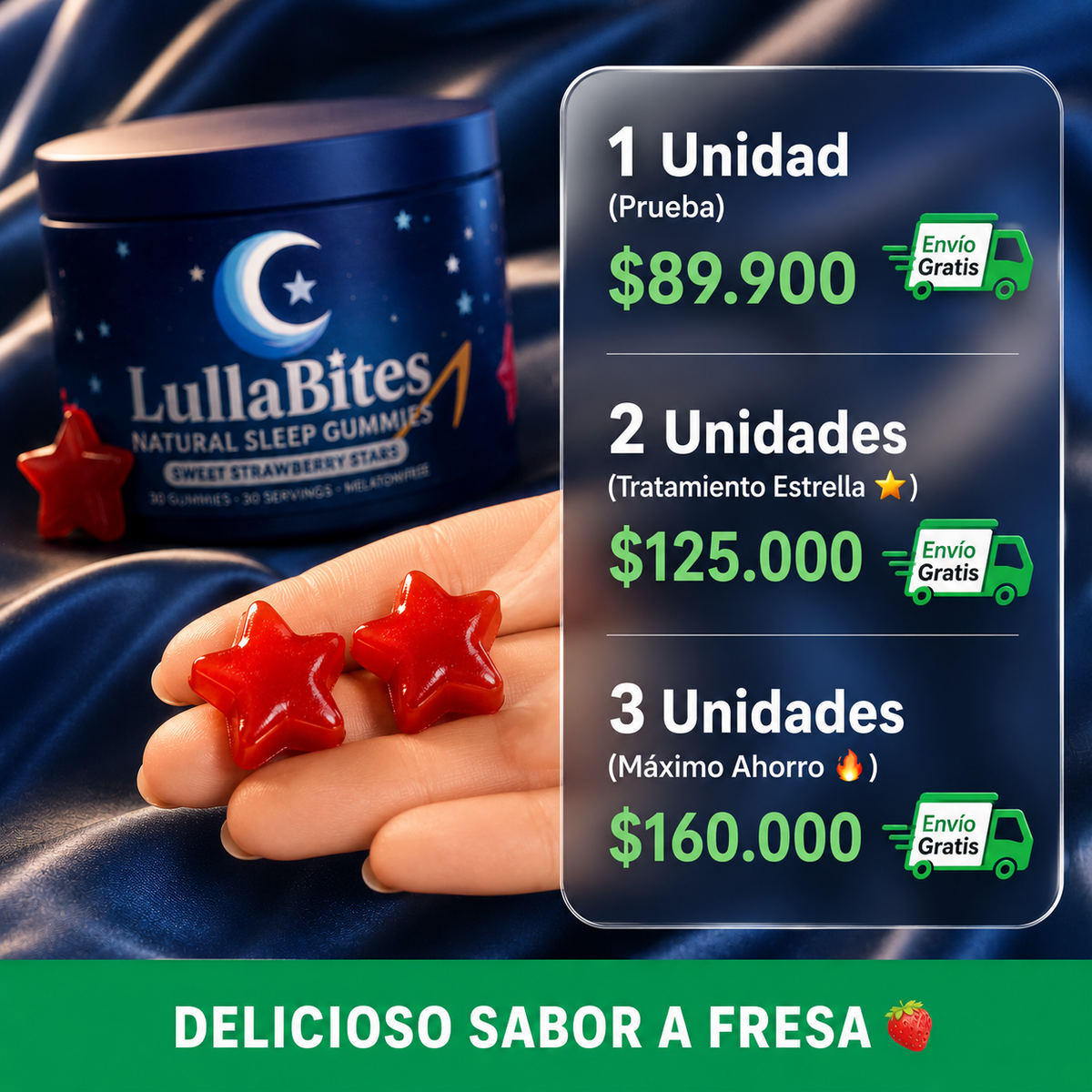 LULLABITES™: DUERME PROFUNDO Y DESPIERTA COMO NUEVO (SIN MELATONINA) ✨🌙