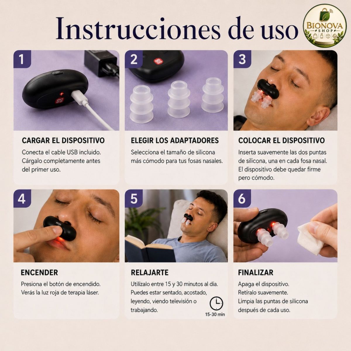 Terapia Nasal Láser ORIGINAL™ : Respira mejor sin una sola Pastilla