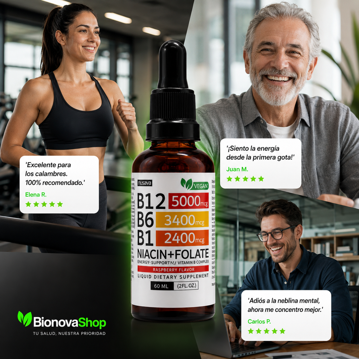 Vitamina B12 Suplemento Líquido: Energía Celular