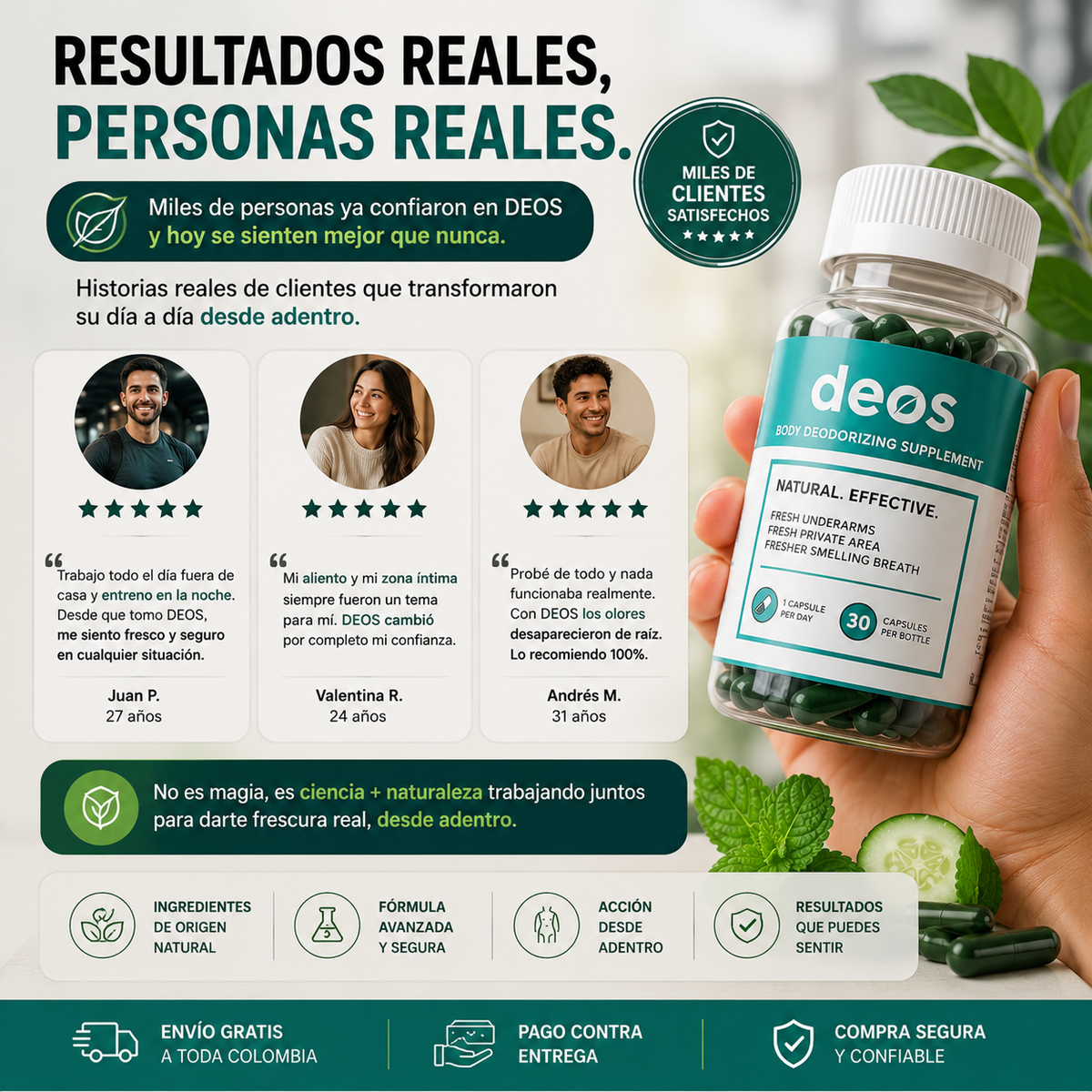 ¿Mal Aliento o Mal Olor Corporal? DEOS™ Actúa Desde Adentro