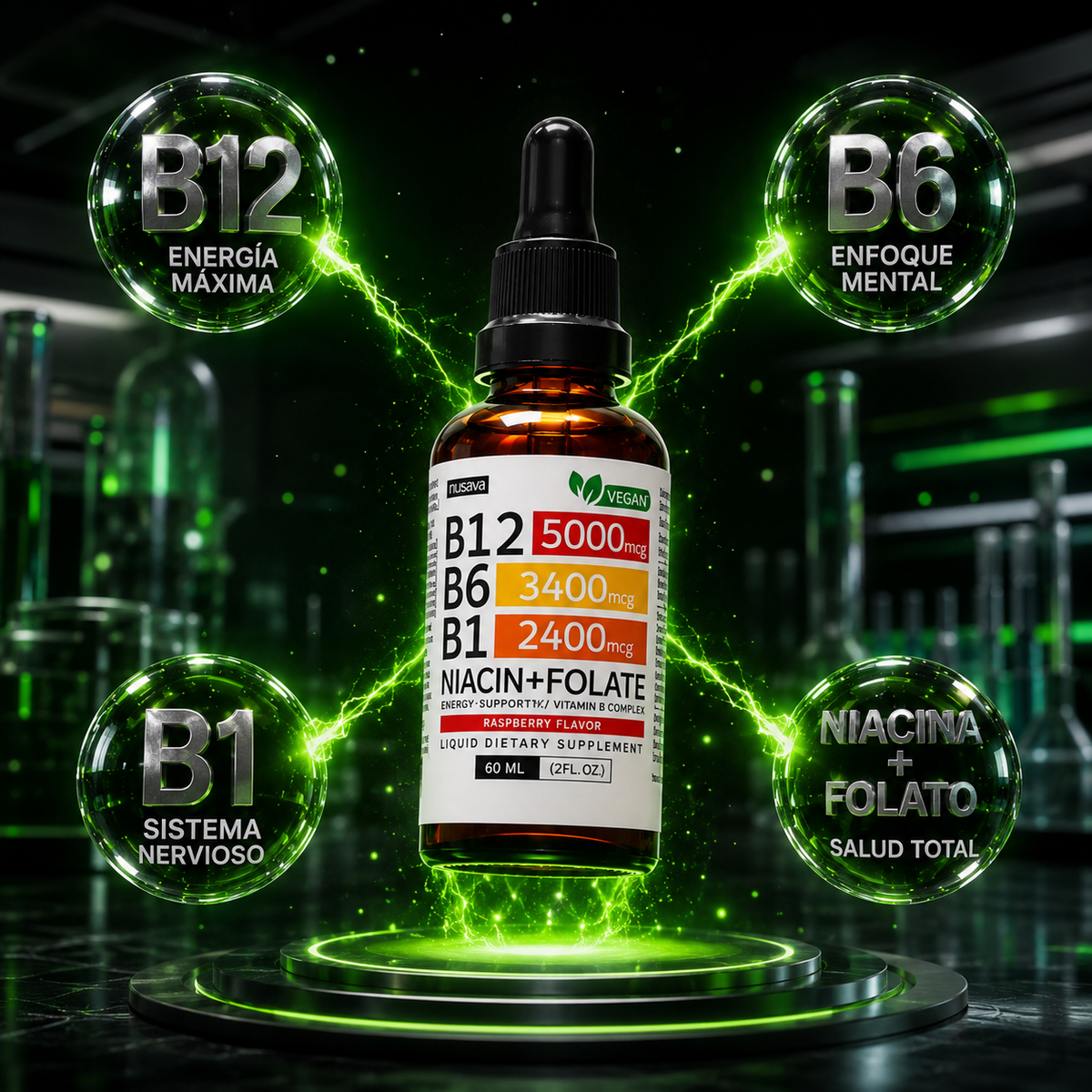 Vitamina B12 Suplemento Líquido: Energía Celular
