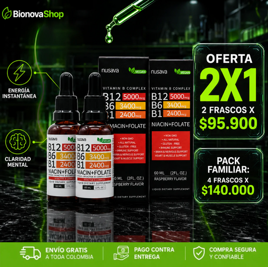 Vitamina B12 Suplemento Líquido: Energía Celular